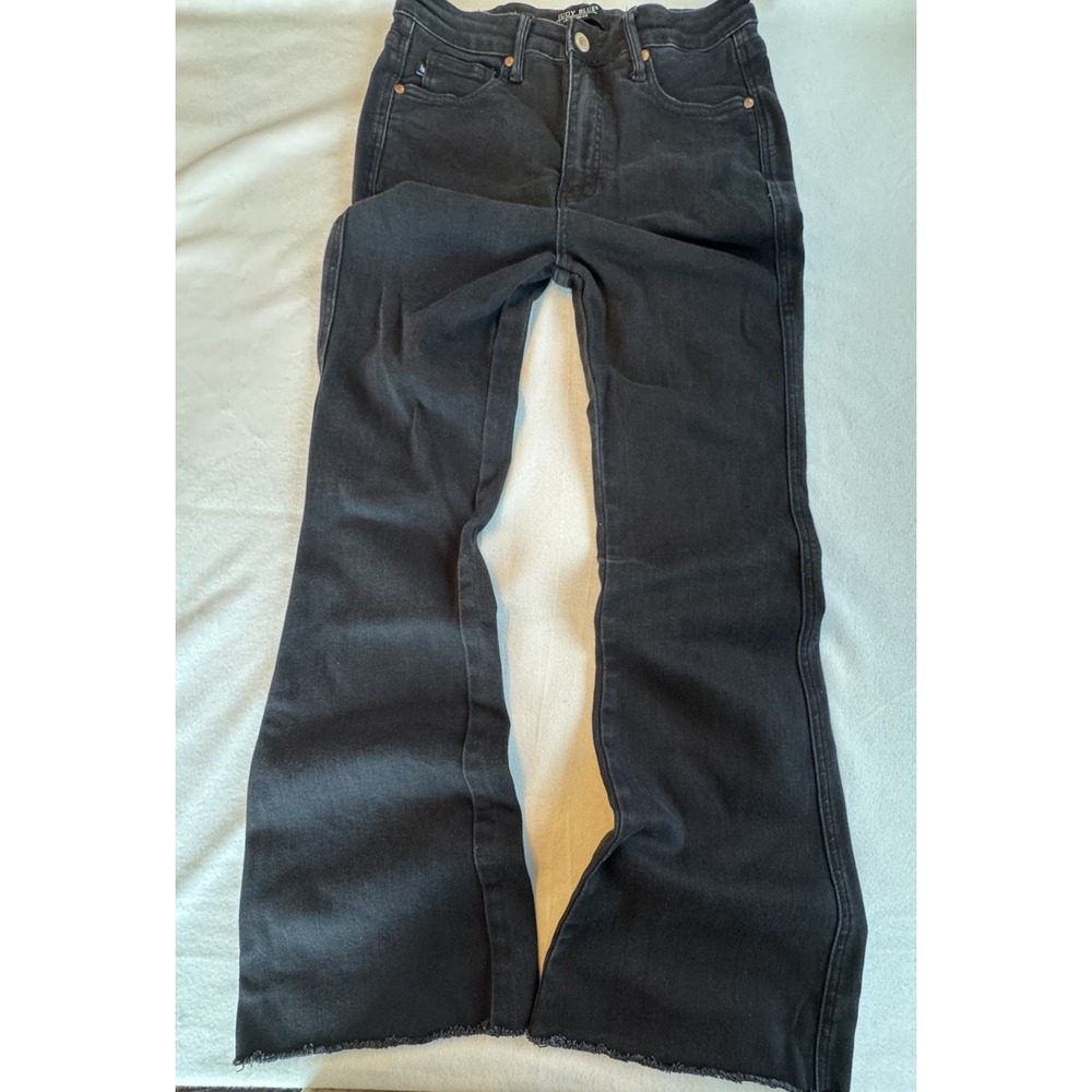 Judy Blue Black Distressed Flare Jeans size 9/29